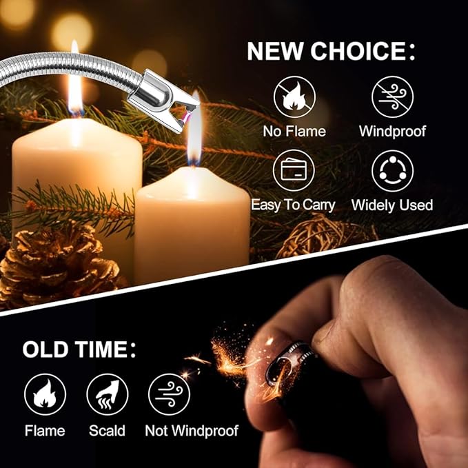 Rechargeable Electric Gas Lighter , Candles