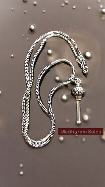 Hanuman Ji Bajarangbali Gada Pendant with Chain Jewelry for Men & Women
