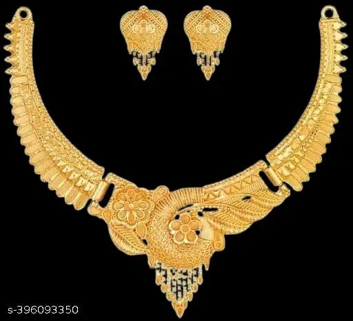 New Tready Golden Jewellery Set for Women