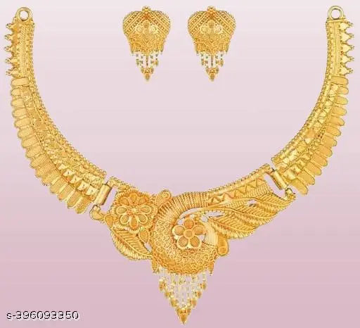 New Tready Golden Jewellery Set for Women