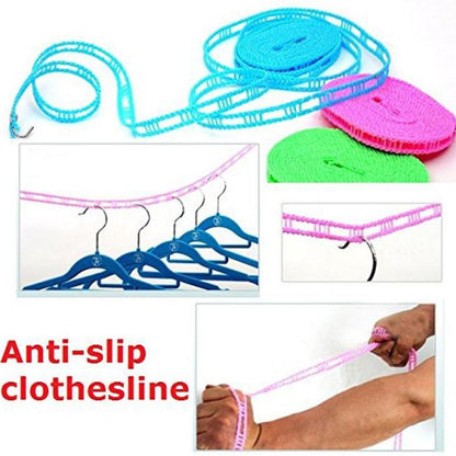 190 Clothesline Drying Nylon Rope With Hooks