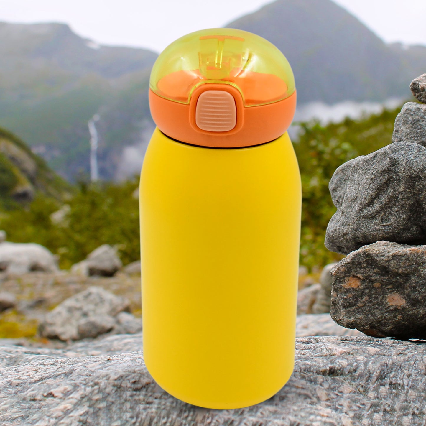 Duck Stainless Steel Water Bottle (1 Pc  Mix Design)