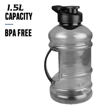 4828 Sports Gym 1.5 Liters Gallon Water Bottle With Mixer And Strainer