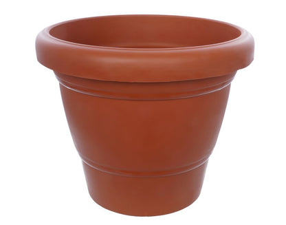 0838 Garden Heavy Plastic Planter Potgamla 8 Inch (Brown Pack Of 1medium )