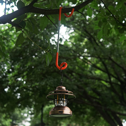 Outdoor Camping Tent Lamp Hook Bold Multi-Function Gas Lamp Hook S-Type Spiral Hook Double Pig Tail Hanger