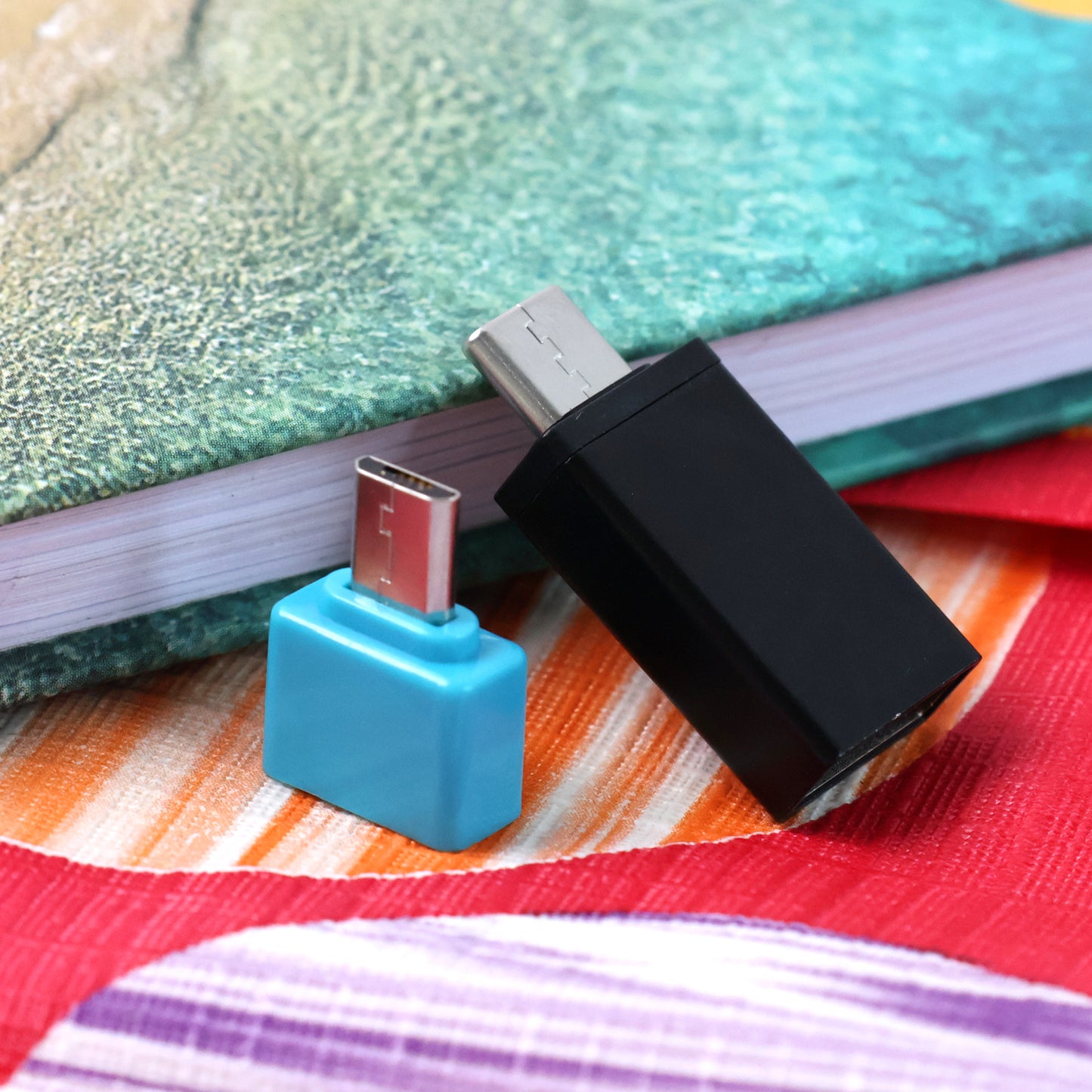 Usb Micro  Type-c  To Usb-a Otg Adapter - (2 Pc  Set)