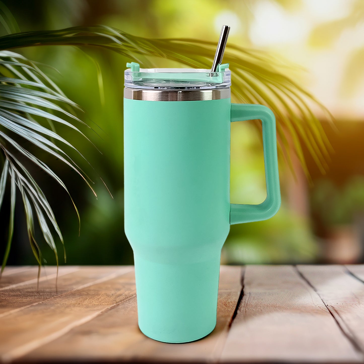 1200 Ml Insulated Tumbler With Lid And Straw Thermal Cope Beer (1200ml  1 Pc)