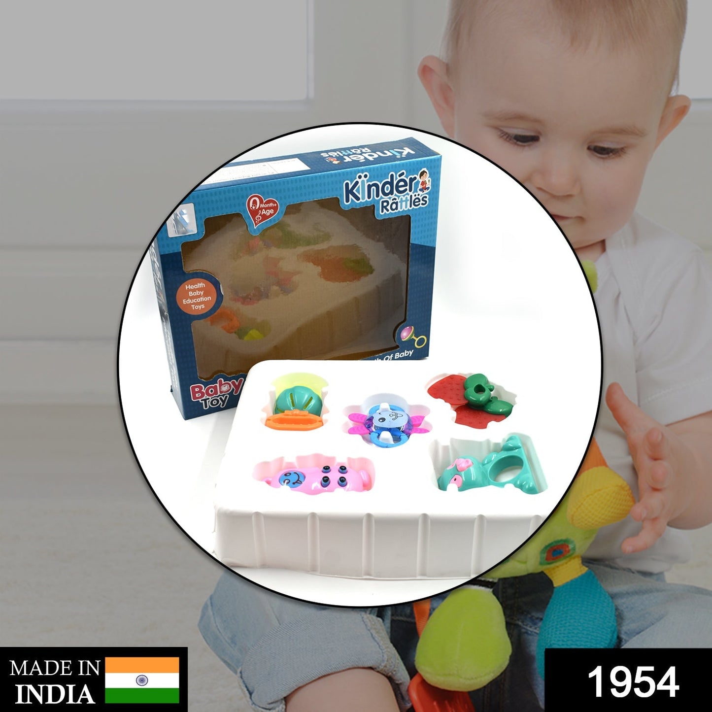 1954 At54 Rattles Baby Toy And Game For Kids And Babies For Playing And Enjoying Purposes.