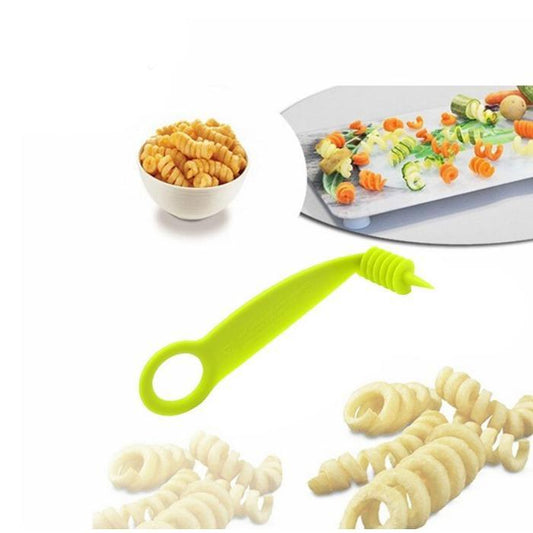 2013 Kitchen Plastic Vegetables Spiral Cutter  Spiral Knife  Spiral Screw Slicer