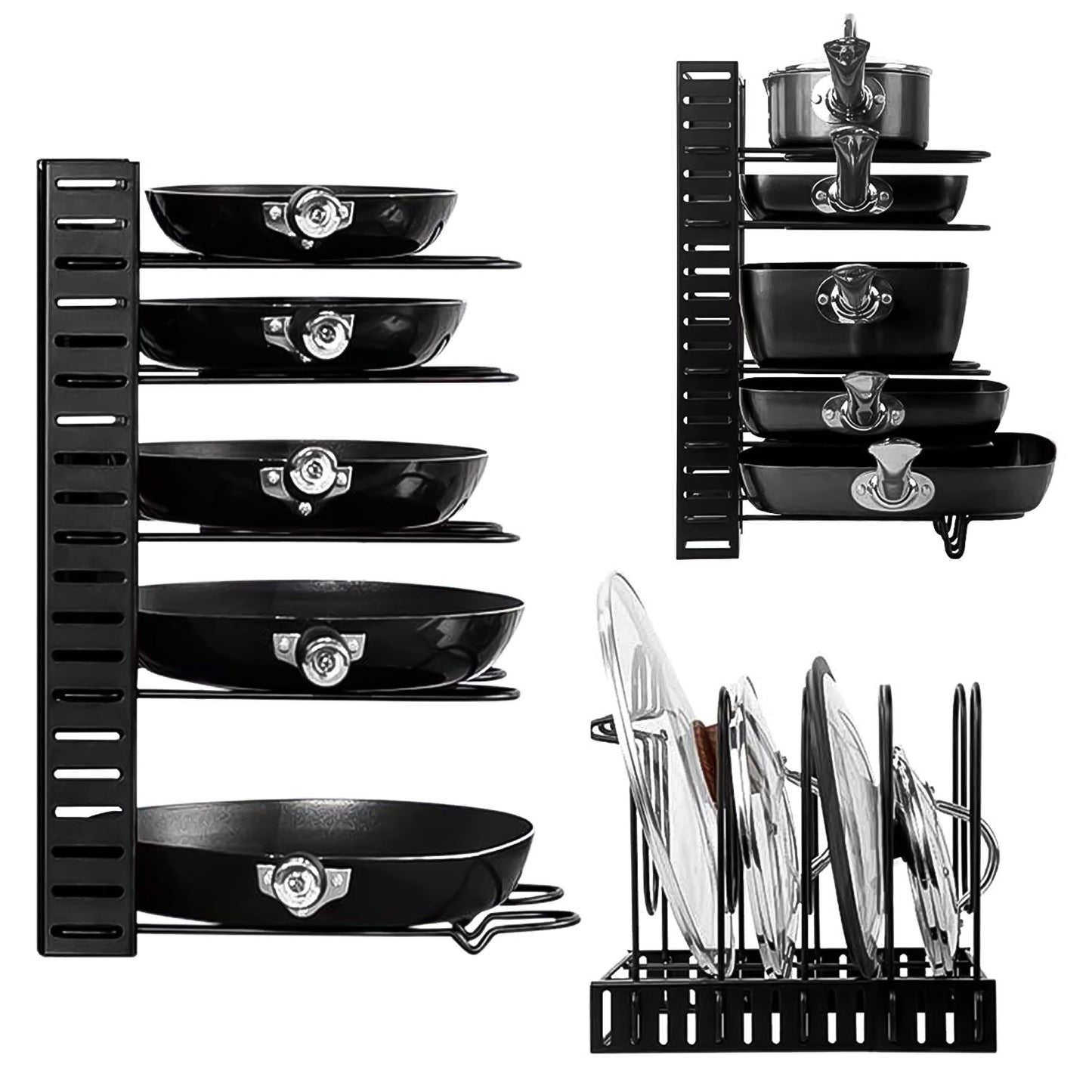 Multipurpose Pan  Pot Organizer Rack (1 Pc)