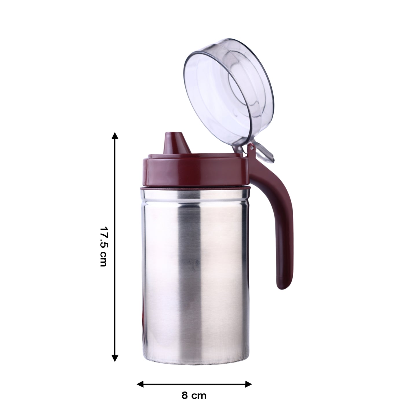 8126 Oil Dispenser Stainless Steel With Small Nozzle 500ml Oil Container.