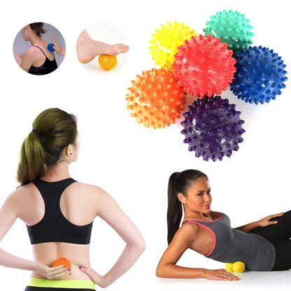 1pc PVC Spiky Massage Ball Trigger Point Sport Fitness Hand Foot Pain Stress Relief Plantar Muscle Relax Ball Massager