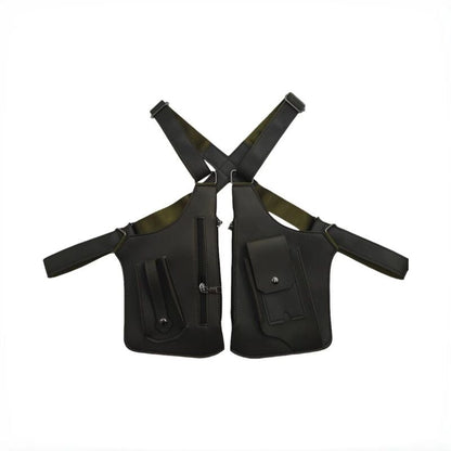 Anti-Theft PU Leather Underarm Bag - Crossbody Chest Sling Bag with Hidden Pocket & Adjustable Strap