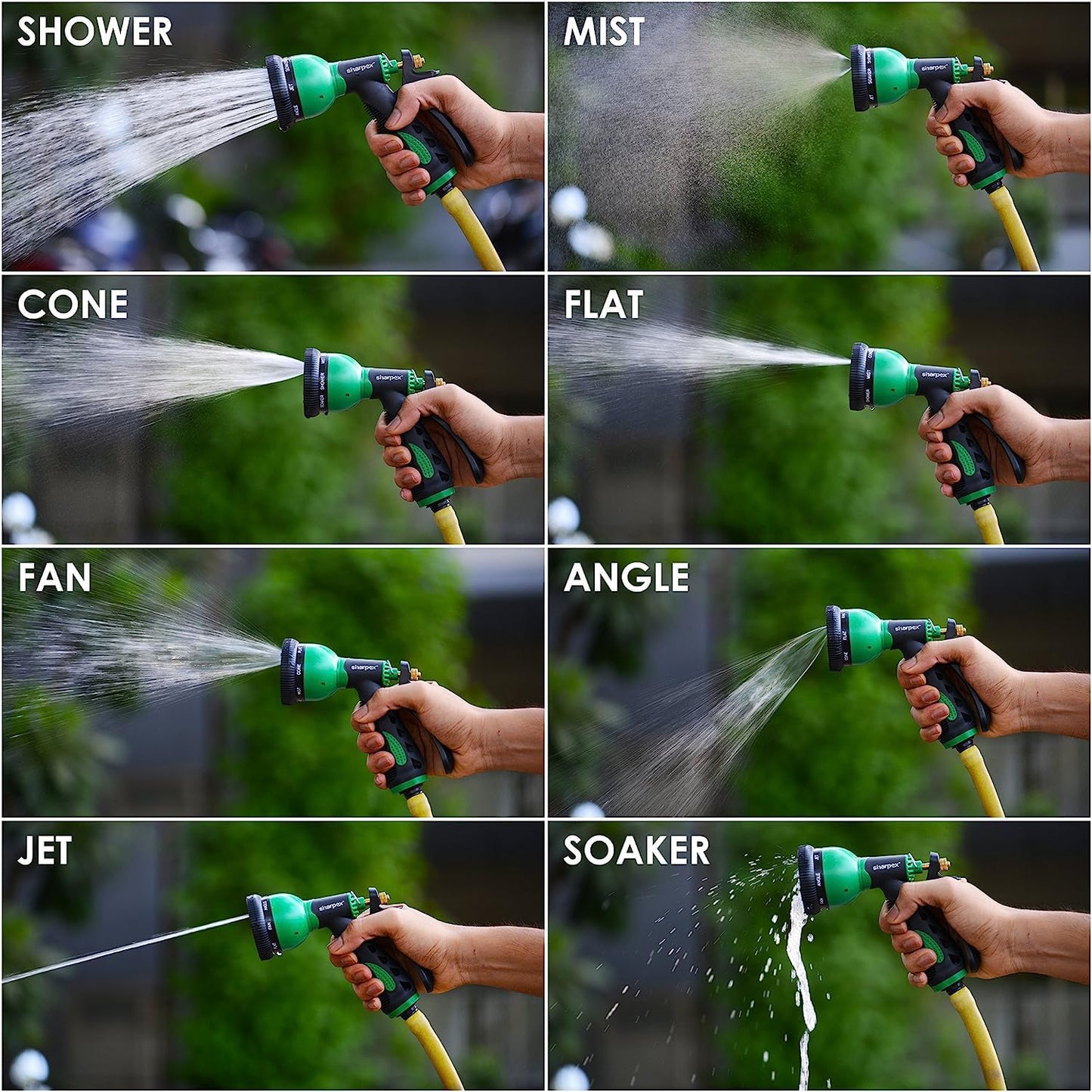 Multi-pattern Garden Hose Spray Nozzle (1 Pc)