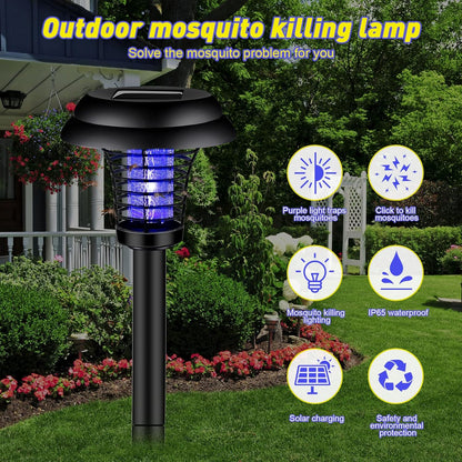 Medium Garden Solar Powered Led Mosquito Trap  Bug Zapper (1 Pc)