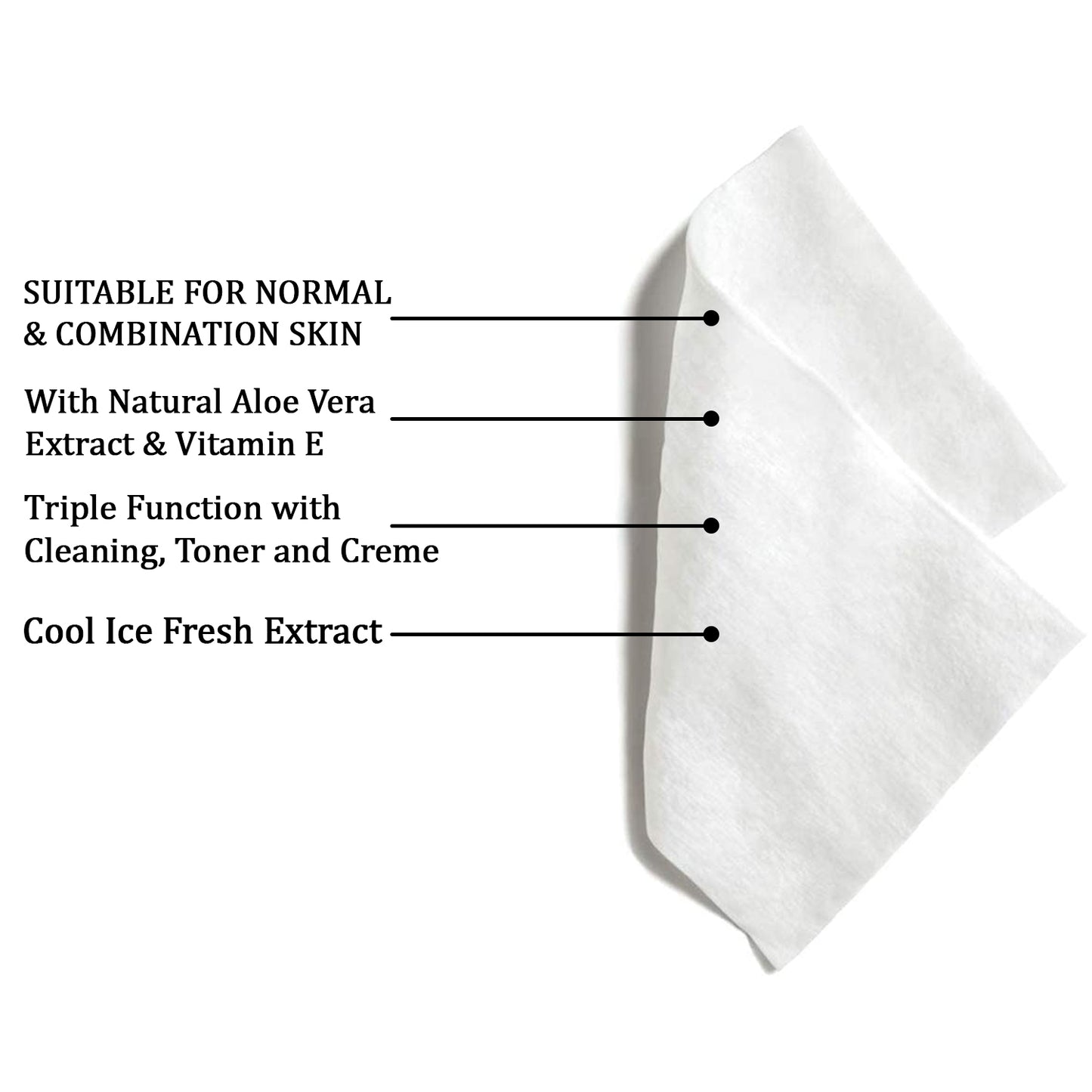 Refreshing Wet Wipes For Face  Facial Cleansing  Refreshing  Skin Hydration Soothing For Skin  Ph Balance  Alcohol Free  Nourishing With Fruit Extract  25 Wipes