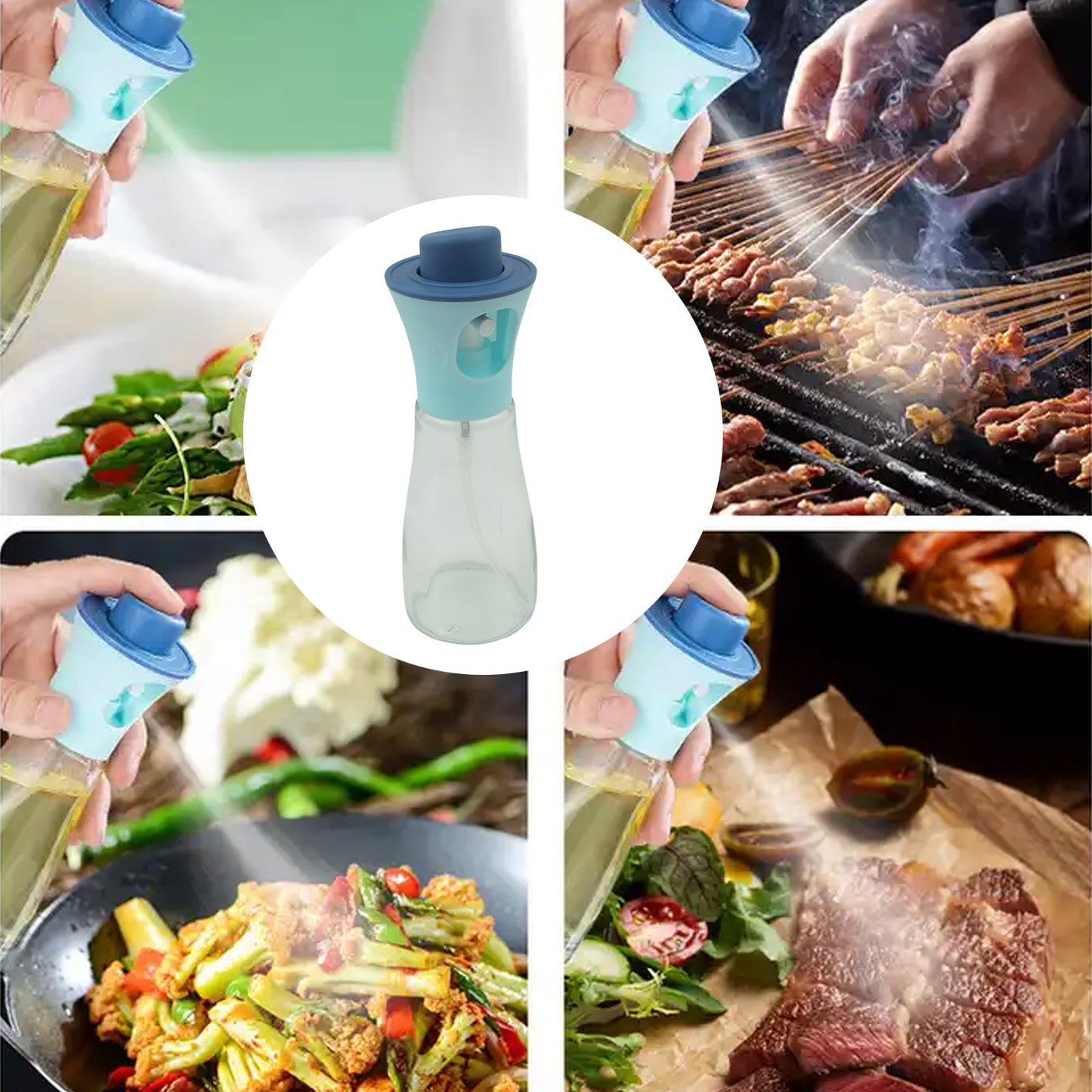 5340 Oil Dispenser Bottle Oil And Vinegar Cruet Oil Sprayer Dispenser Olive Oil Dispenser 170 Ml Mist Oil Spray Bottle For Cooking With Plastic