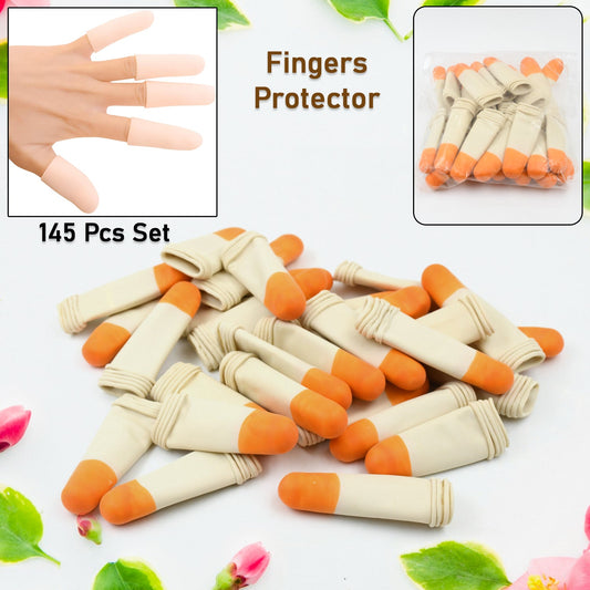 Finger Caps Silicone Finger Protectors Sleeves (Finger Cots  145 Pcs Set Approx)