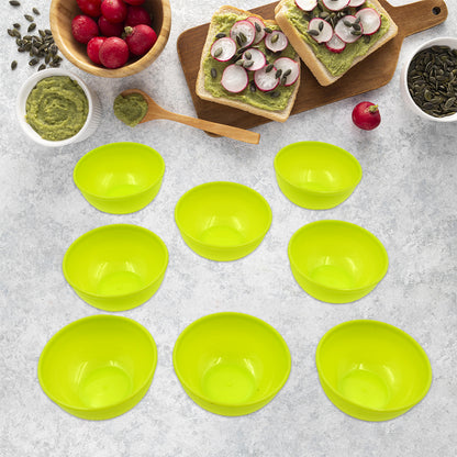 5557 Multipurpose Small Round Plastic Bowl  Katori Microwave Safe Reusable Lightweight Bowl Dishwasher Safe Chutney Bowl (8 Pcs Set)