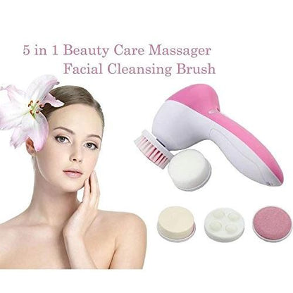 340 -5-in-1 Smoothing Body  Facial Massager (Pink)