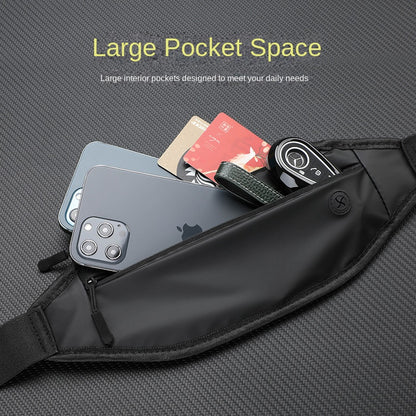 Outdoor sports waist bag in stock, ultra-thin invisible men's and women's bag, multifunctional bag, sweat resistant and close fi