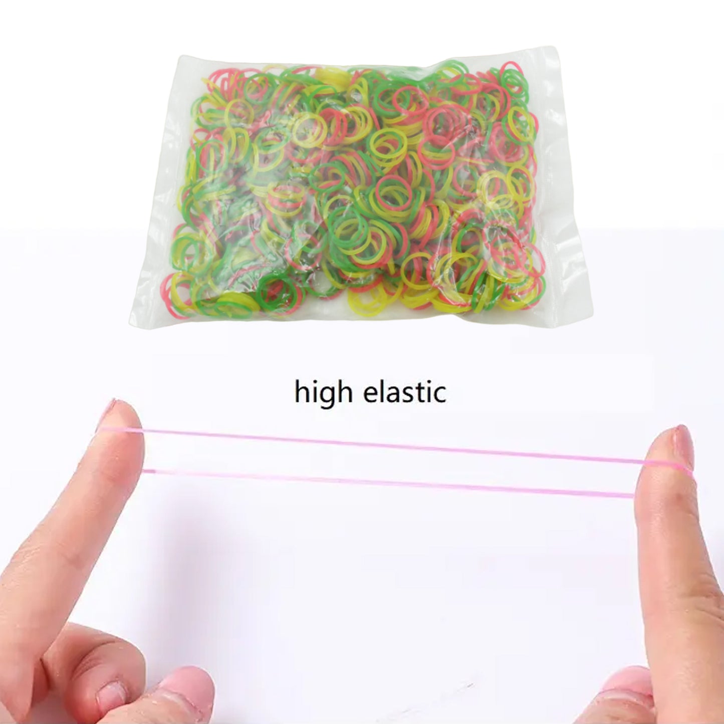 4355 Rubber Band For Officehome And Kitchen Accessories Item Products Elastic Rubber Bands Flexible Reusable Nylon Elastic Unbreakable For Stationery School Multicolor