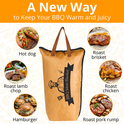 Cross-border DuPont Paper Barbecue Meat Resting Bag, Insulated Aluminum Foil Reusable Self-sealing Packaging Bag