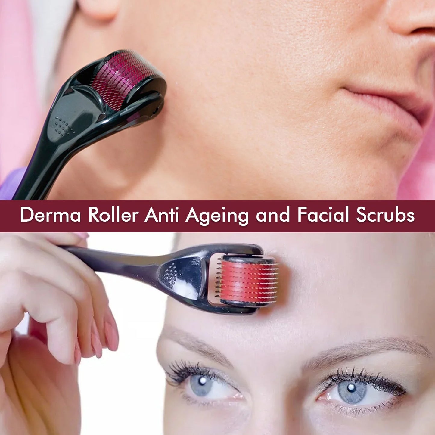 Derma Roller Anti Ageing And Facial Scrubs  Polishes Scar Removal Hair Regrowth (1.5 Mm)