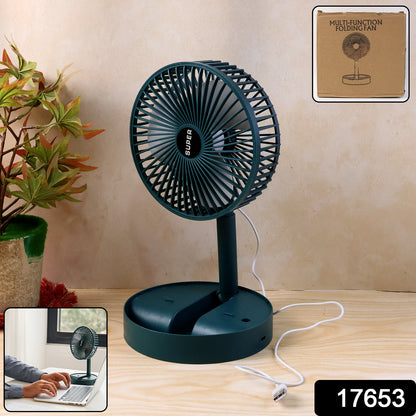 Sensor Foldable Mini Desk Fan With Adjustable Height And Angle (1 Pc)