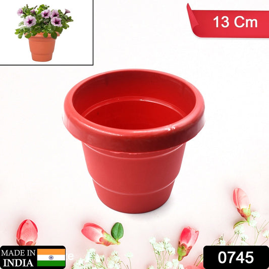 0745 Plastic Heavy Duty Plant Container Potgamla For Indoor Home Decor  Outdoor Balcony Garden 13cm (Pack Of 1 Pc)