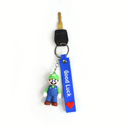 Cute Cartoon Silicone 3d Key Chain With Metal Hook  Strap (Pack Of 1)