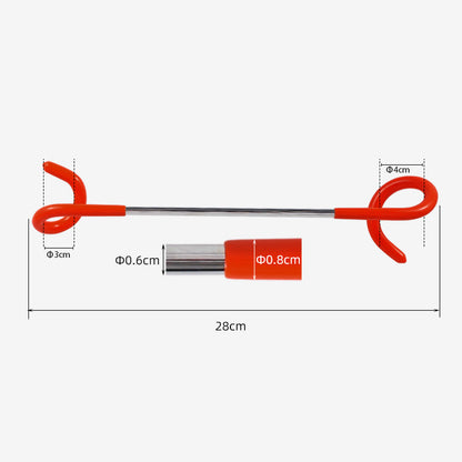Outdoor Camping Tent Lamp Hook Bold Multi-Function Gas Lamp Hook S-Type Spiral Hook Double Pig Tail Hanger