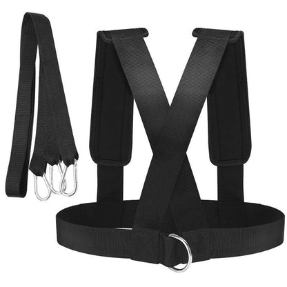 Running Exercise Workout Expander Fitness Band Resistance Bands Weight Bearing Shoulder Strap for Speed Training
