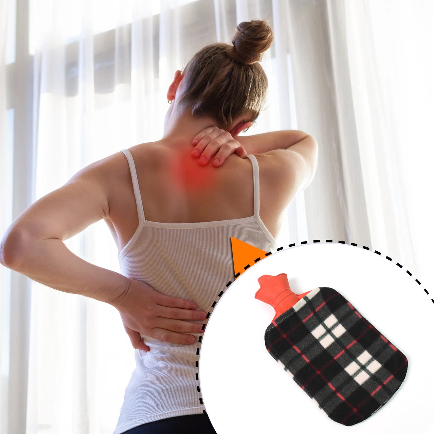 Hot Water Bottle Bag With Cover For Pain Relief (1 Pc  Mix Design  Size)