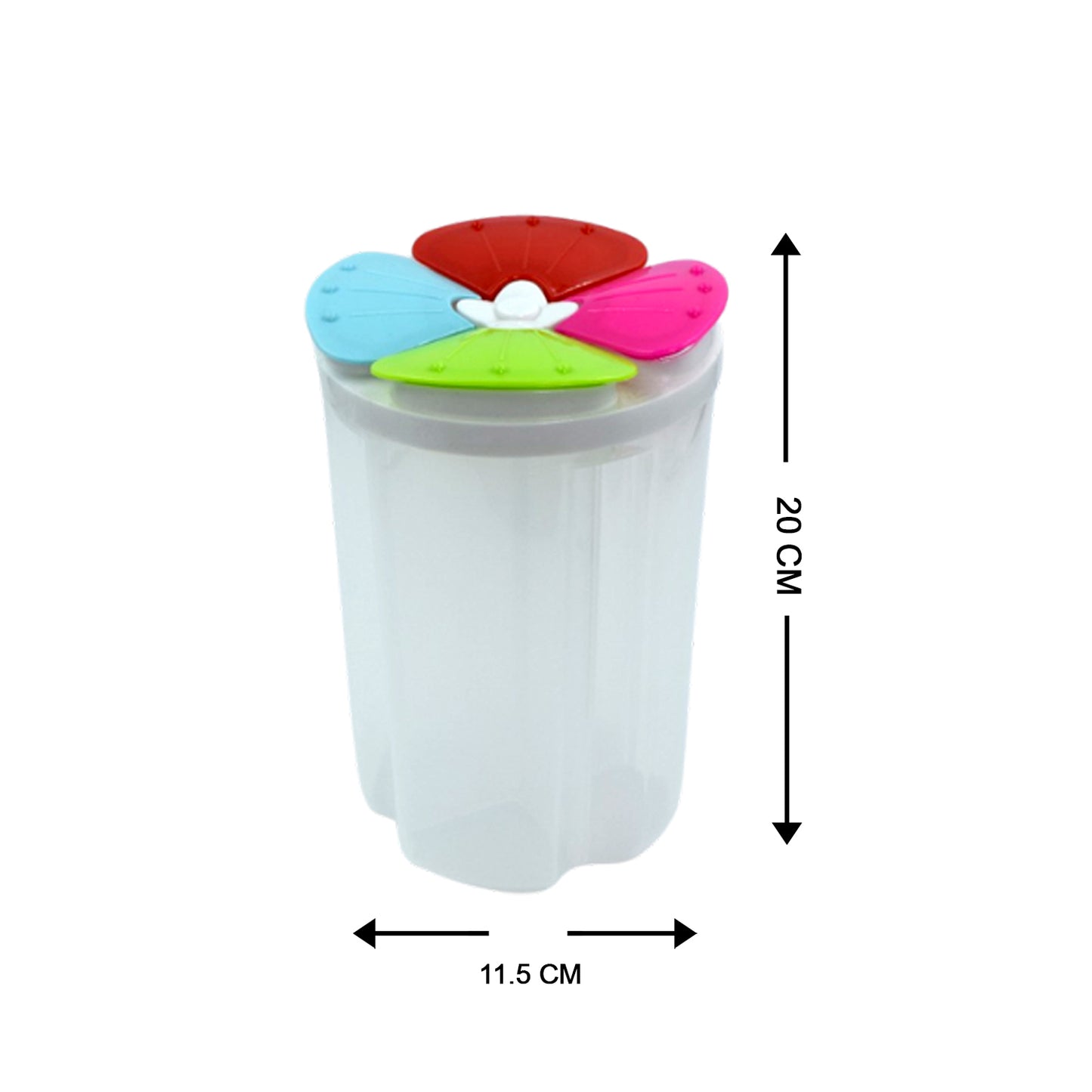 2822 4 Section Storage Containers Airtight Transparent Food Plastic Storage Container