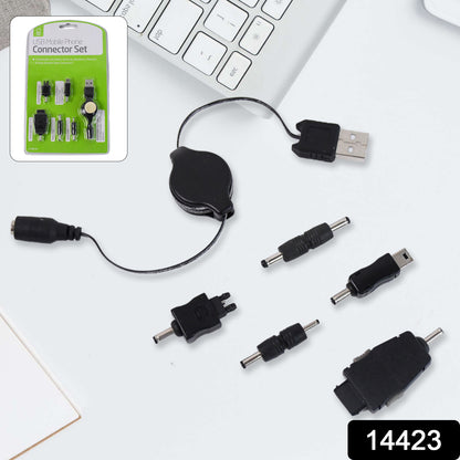 5 In 1 Universal Multi Usb Charger Cable Connection Kit For A Mobile Phone