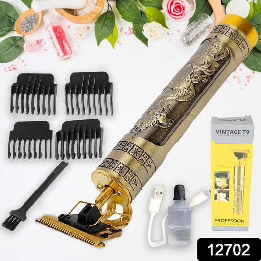 12702 Hair Trimmer For Men Hair Style Trimmer Professional Hair Clipper Electric Shaving Machine Dry Shaving For Men - Hair Shaving And Trimming Beard With 4 Adjustable Blade Clipper Oil Cleaning Brush