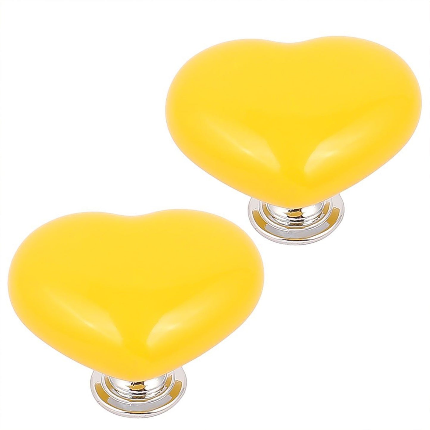 Multipurpose Cabinet Door Handle Drawer Heart-shaped Knob Pulls Toilet Press Button (1 Pc)