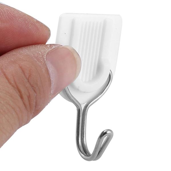 1627 Adhesive Sticker Abs Plastic Hook Towel Hanger For Kitchenbathroom