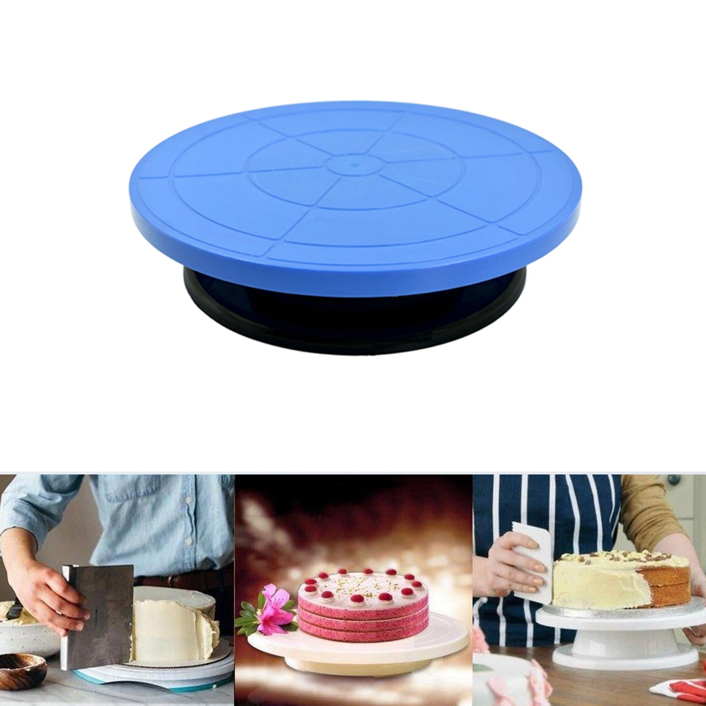 2734 Cake Stand Revolving Decorating Turntable Easy Rotate Cake Stand For Home  Birthday Party Use