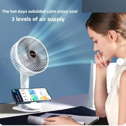 Multifunctional Usb Desk Fan Clipped Fan (1 Pc  With Color Box)