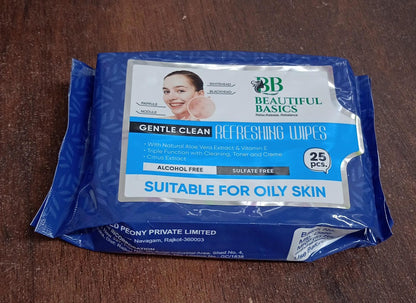 Refreshing Wet Wipes For Face  Facial Cleansing  Refreshing  Skin Hydration Soothing For Skin  Ph Balance  Alcohol Free  Nourishing With Fruit Extract  25 Wipes