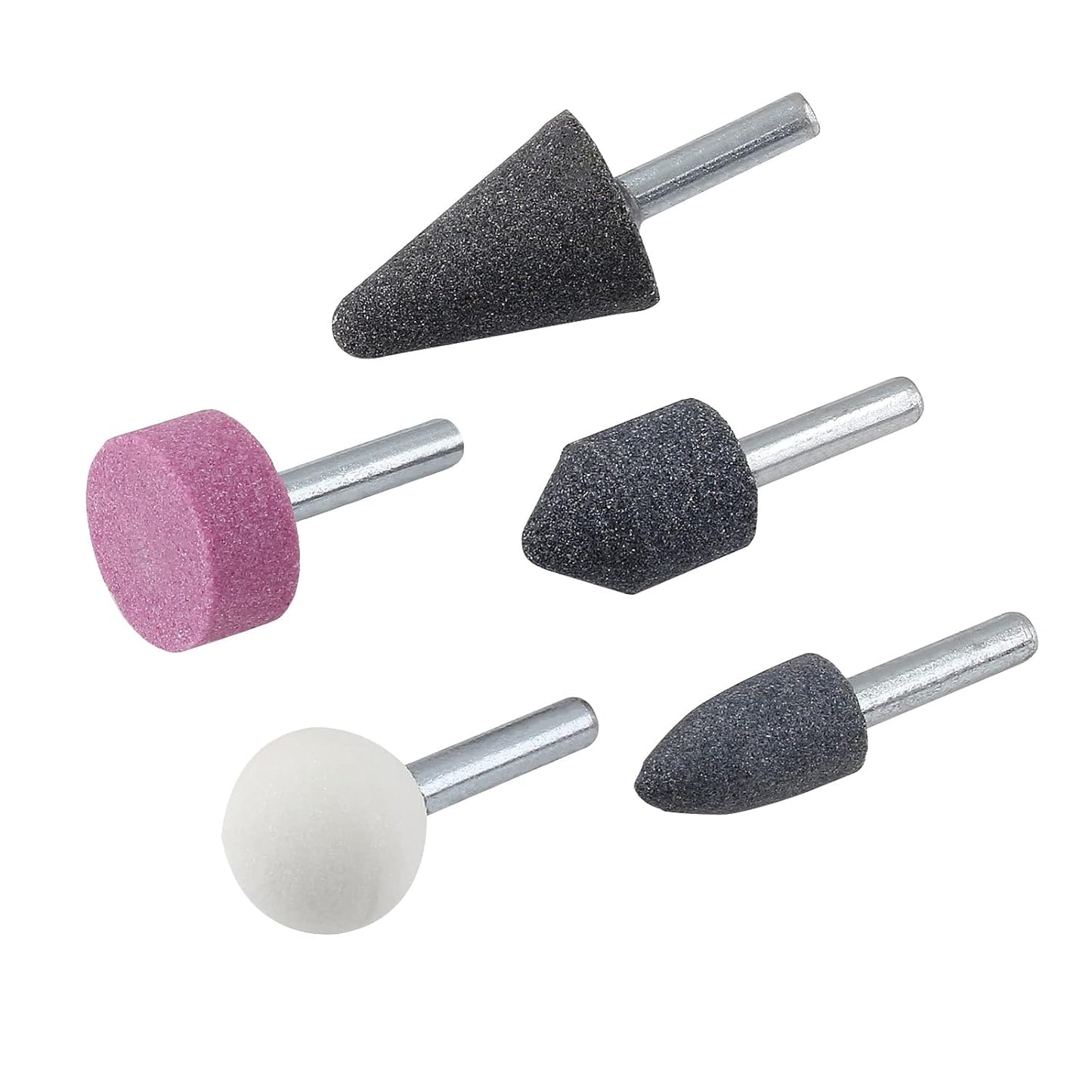 Abrasive Mounted Stone Grinding Wheel Head Grinding Burr Wheel Rotary Tools Set 5 Pcs