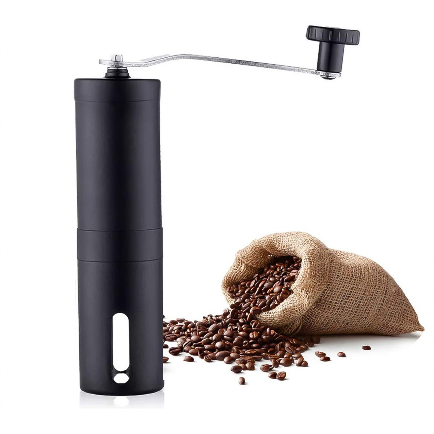 Portable Stainless Steel Manual Coffee Grinder (1 Pc)