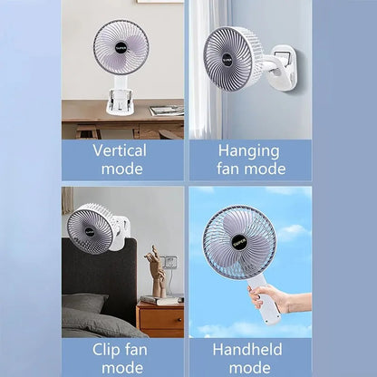 Multifunctional Usb Desk Fan Clipped Fan (1 Pc  With Brown Box)