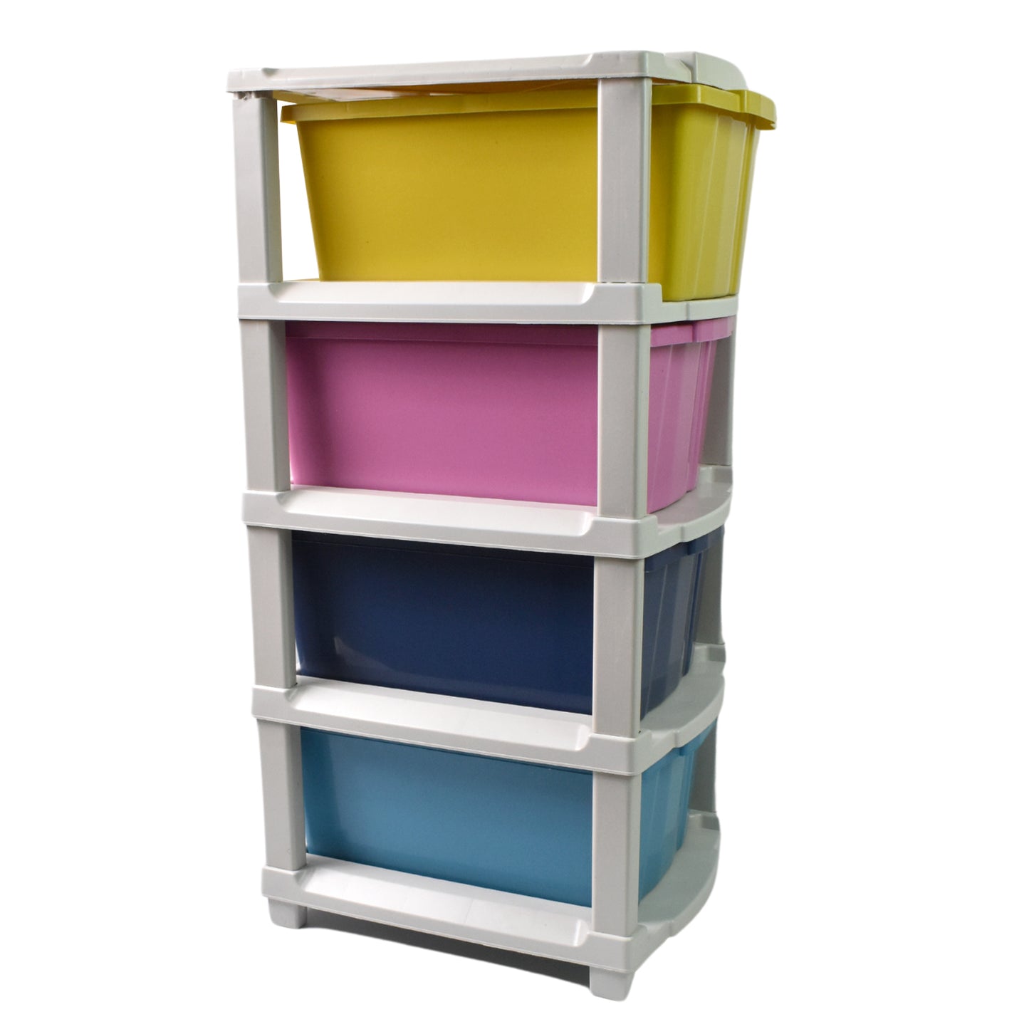 4-layer Plastic Drawer Storage Organizer Multi-purpose Cabinet (1 Pc)