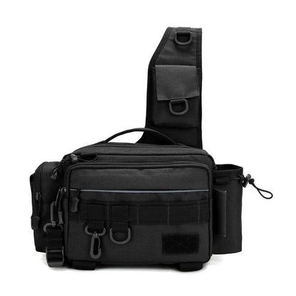 Multifunctional Fishing Tackle Bags Single Shoulder Crossbody Bag Waist Pack Fish Lures Gear Utility Storage Fishing Bag  X232G