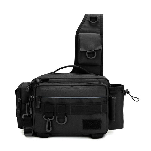 Multifunctional Fishing Tackle Bags Single Shoulder Crossbody Bag Waist Pack Fish Lures Gear Utility Storage Fishing Bag  X232G
