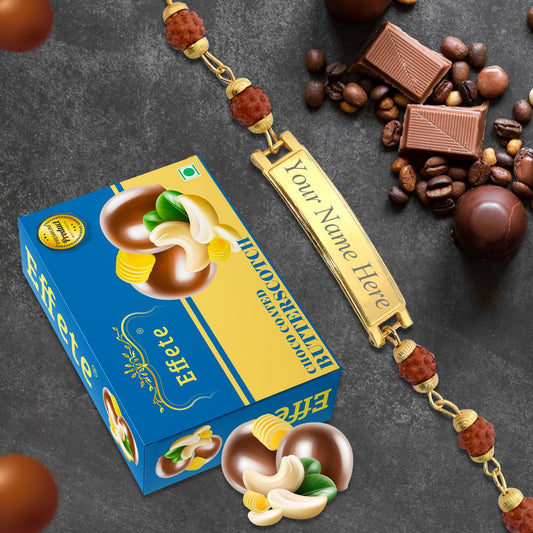 Perfect Pair Customized Bracelet  Chocolate Gift Combo