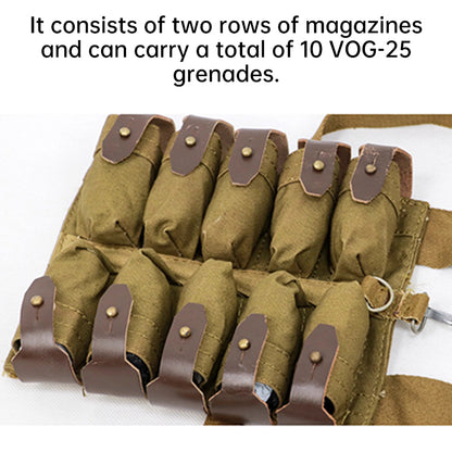 Cold War direct procurement: Original Soviet military-issued VOG-25 grenade carrying bag, tactical satchel